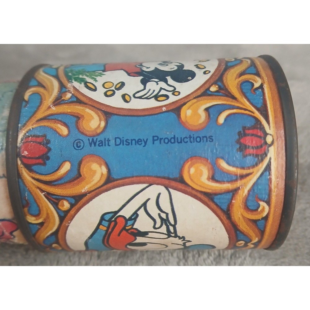 Vintage Walt Disney Productions Mickey Mouse Donald Duck Tin Kaleidoscope Toy - Picture 5 of 13